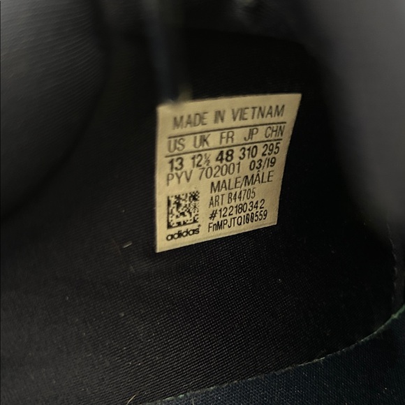 Adidas Blue and White Athletic Sneakers - Picture 4 of 5